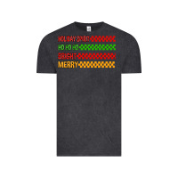 Vintage Black holiday spirit hohoho bright merry Vintage Tee - MaliasSmallBusiness