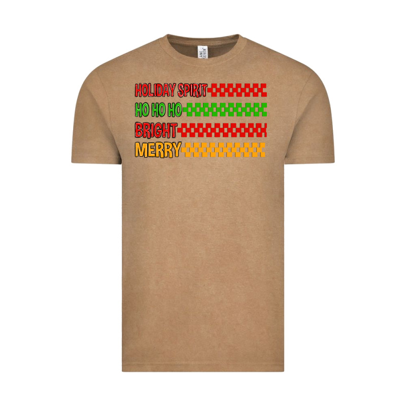 Holiday Spirit Hohoho Bright Merry Vintage Tee by MaliasSmallBusiness | Teevron