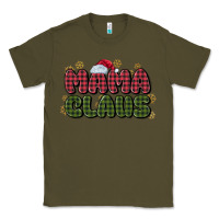 Army Green mama claus Classic Tee - MaliasSmallBusiness