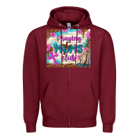 Burgundy praying moms club Zipper Hoodie - TumblerDesignByShophia
