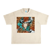 Sandshell Western with bull skull Urban Heavy Tee - NancyCooperArtShop