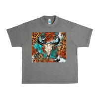 Tornado Western with bull skull Urban Heavy Tee - NancyCooperArtShop