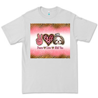 Dove Grey peace love shih tzu Premium Tee - Jasminsmagicworld