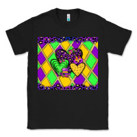 Black mardi gras hearts Classic Tee - JahusDesignShop