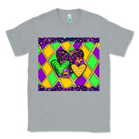 Heather Grey mardi gras hearts Classic Tee - JahusDesignShop