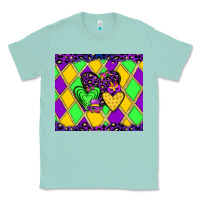 Seafoam mardi gras hearts Classic Tee - JahusDesignShop