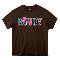 Chocolate Brown valentines day howdy and heart gift Heavy Core Tee - AdoDesignShop