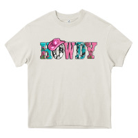 Cream valentines day howdy and heart gift Heavy Core Tee - AdoDesignShop