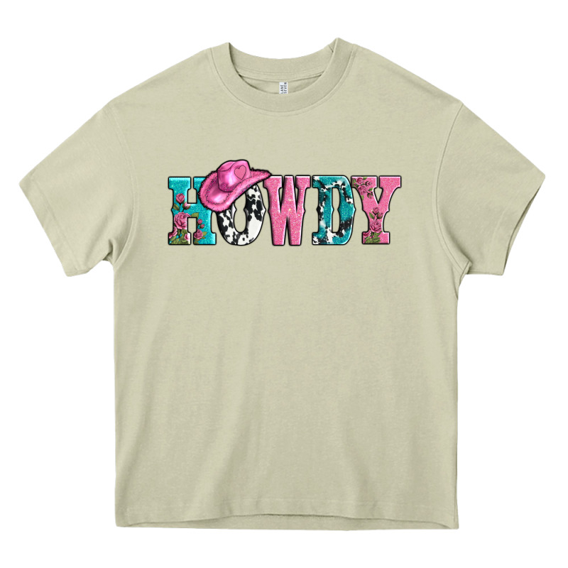 Valentines Day Howdy And Heart Gift Heavy Core Tee by AdoDesignShop | Teevron