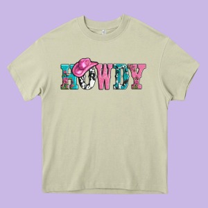 Valentines Day Howdy And Heart Gift Heavy Core Tee Designed By Adodesignshop