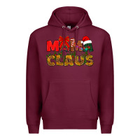 Burgundy Mama claus mother's day Premium Hoodie - HowdyJamesFarm