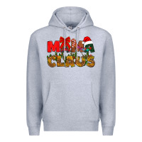 Heather Grey Mama claus mother's day Premium Hoodie - HowdyJamesFarm