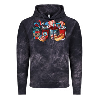 Cloud Black 4th of july coffee cups Vintage Hoodie - NancyCooperArtShop