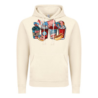 Vintage Artic 4th of july coffee cups Vintage Hoodie - NancyCooperArtShop