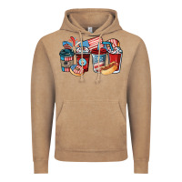 Vintage Coffee 4th of july coffee cups Vintage Hoodie - NancyCooperArtShop