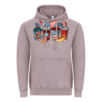 Vintage Zinc 4th of july coffee cups Vintage Hoodie - NancyCooperArtShop