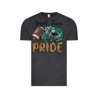 Vintage Black small town big pride green Vintage Tee - MaliasSmallBusiness
