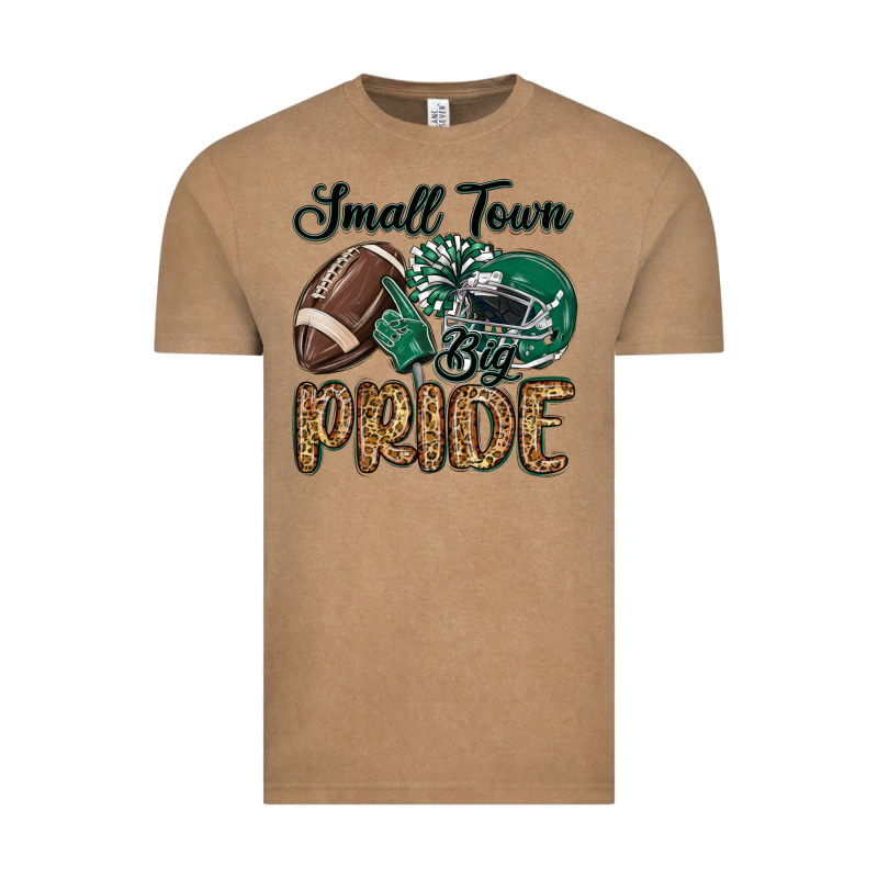 Small Town Big Pride Green Vintage Tee by MaliasSmallBusiness | Teevron