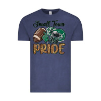 Vintage Denim small town big pride green Vintage Tee - MaliasSmallBusiness