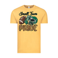 Vintage Mustard small town big pride green Vintage Tee - MaliasSmallBusiness