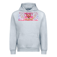Heather Grey Mama is Valentine 16oz Urban Hoodie - CowhideDigitalArt