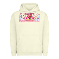 Pigment Pistachio Mama is Valentine 16oz Urban Hoodie - CowhideDigitalArt