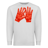 Dove Grey receiver gloves fa element 1 Premium Sweatshirt - FaDigitalArtStudio