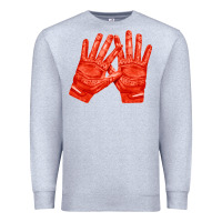 Heather Grey receiver gloves fa element 1 Premium Sweatshirt - FaDigitalArtStudio