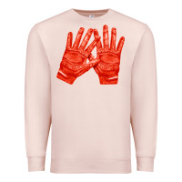 Pale Pink receiver gloves fa element 1 Premium Sweatshirt - FaDigitalArtStudio