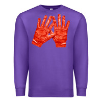 Purple receiver gloves fa element 1 Premium Sweatshirt - FaDigitalArtStudio
