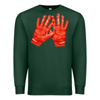 Sports Green receiver gloves fa element 1 Premium Sweatshirt - FaDigitalArtStudio
