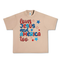 Burro love jesus and america too Urban Heavy Tee - JahusDesignShop
