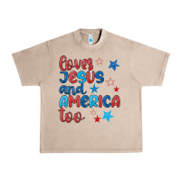 French Oak love jesus and america too Urban Heavy Tee - JahusDesignShop