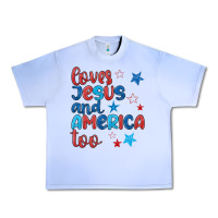 Grape Ice love jesus and america too Urban Heavy Tee - JahusDesignShop