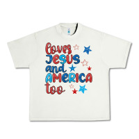 Pistachio love jesus and america too Urban Heavy Tee - JahusDesignShop
