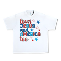 White love jesus and america too Urban Heavy Tee - JahusDesignShop