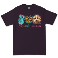 Plum peace love labradoodle Premium Tee - Jasminsmagicworld
