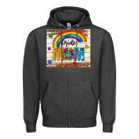 Charcoal Heather pride mom Zipper Hoodie - TumblerDesignByShophia