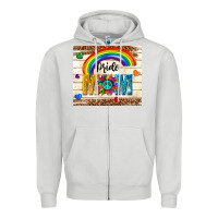 Dove Grey pride mom Zipper Hoodie - TumblerDesignByShophia