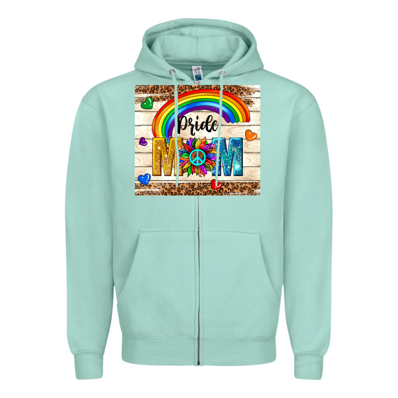 Pride Mom Zipper Hoodie by TumblerDesignByShophia | Teevron