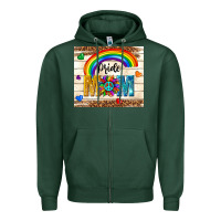 Sports Green pride mom Zipper Hoodie - TumblerDesignByShophia