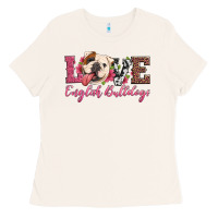 Bone love english bulldogs Ladies Tee - Artiststas
