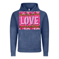 Vintage Denim love valentines day Vintage Hoodie - NancyCooperArtShop