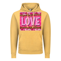 Vintage Mustard love valentines day Vintage Hoodie - NancyCooperArtShop