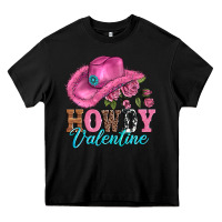Black valentines day cowgirl hat and howdy Heavy Core Tee - AdoDesignShop