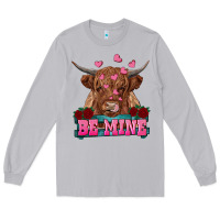 Moon Dust be mine highland cow Long Sleeve Tee - RanaPortraitStore