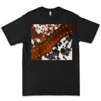Black cowhide leather Premium Tee - BarkalooDesign