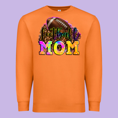 Football Mom Premium Sweatshirt Designed By Oliviacreatesart