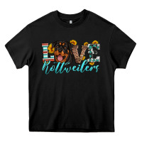 Black love rottweilers Heavy Core Tee - Artiststas