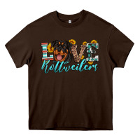 Chocolate Brown love rottweilers Heavy Core Tee - Artiststas